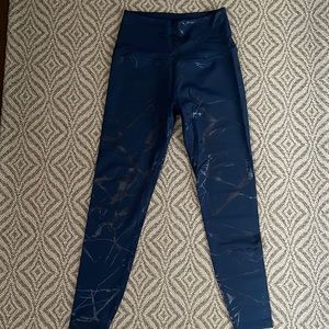 Beyond Yoga High Waisted Blue Marble Leggings